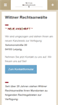 Mobile Screenshot of kanzlei-wittner.de
